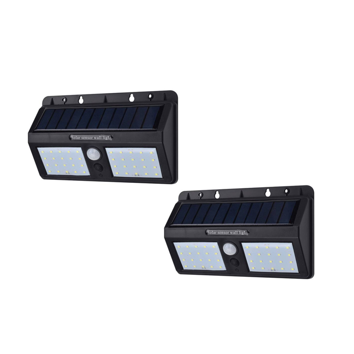 Pack 4 Foco Solar Led Exterior Con Sensor De Movimiento Ip65